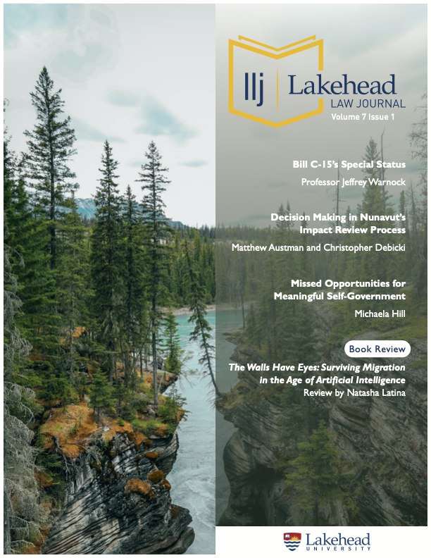 Cover - Law Journal Vol. 7, Issue 1, 2025